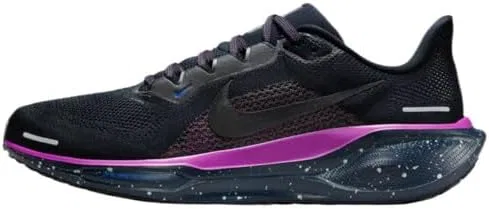 Мужские кроссовки Nike Air Zoom PegASUS 41 SE на шнуровке, Dk Obsidian Black Hyper Violet Anthracite — фото 3