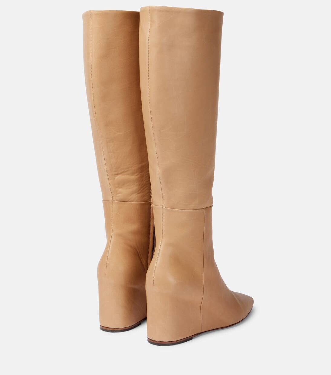 Сапоги Remedios кожаные до колена Gabriela Hearst, цвет dark camel — фото 3