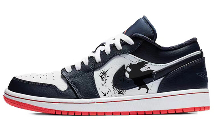 

Кроссовки Air Jordan 1 Vintage Basketball Shoes Men Low-top Blue/white, темно-синий