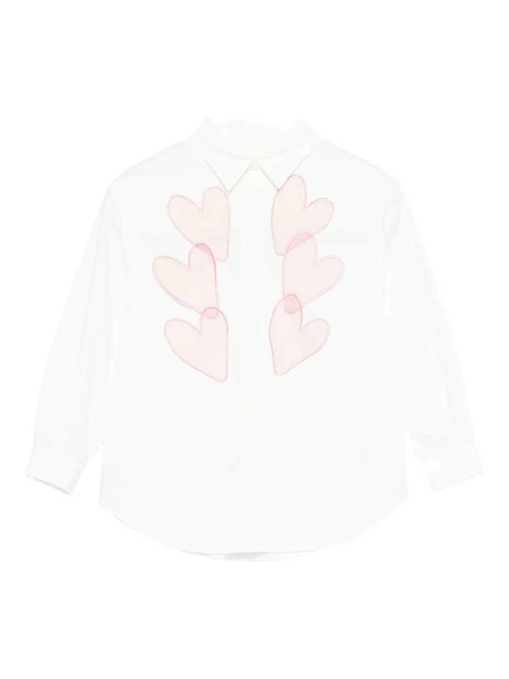 

Рубашка с нашивкой в виде сердца Simonetta, белый
