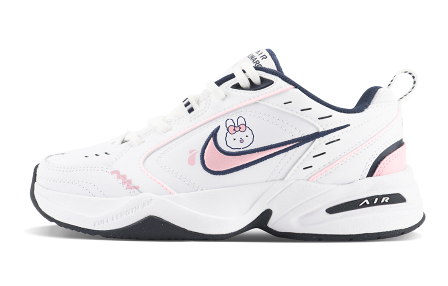

Кроссовки Air Monarch 4 Chunky унисекс с низким верхом, белый/розовый Nike