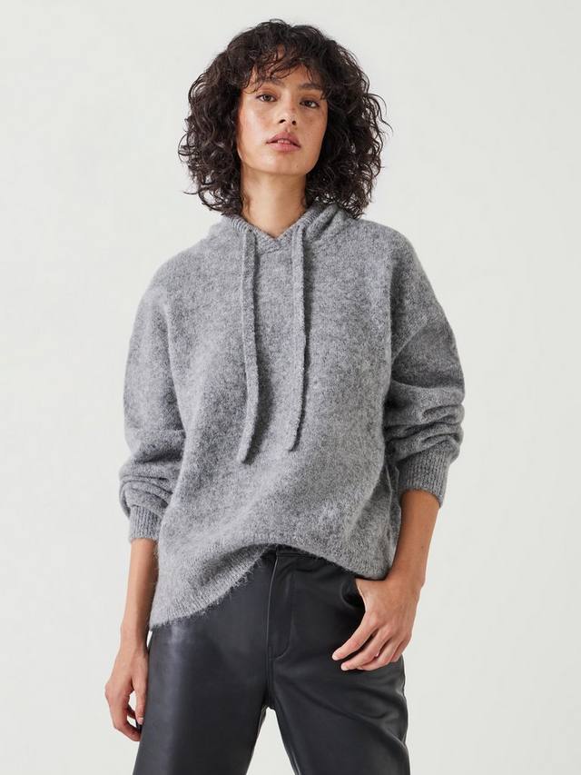 

Богатая непринужденная толстовка из ореховой шерсти HUSH, цвет Dark Grey Marl