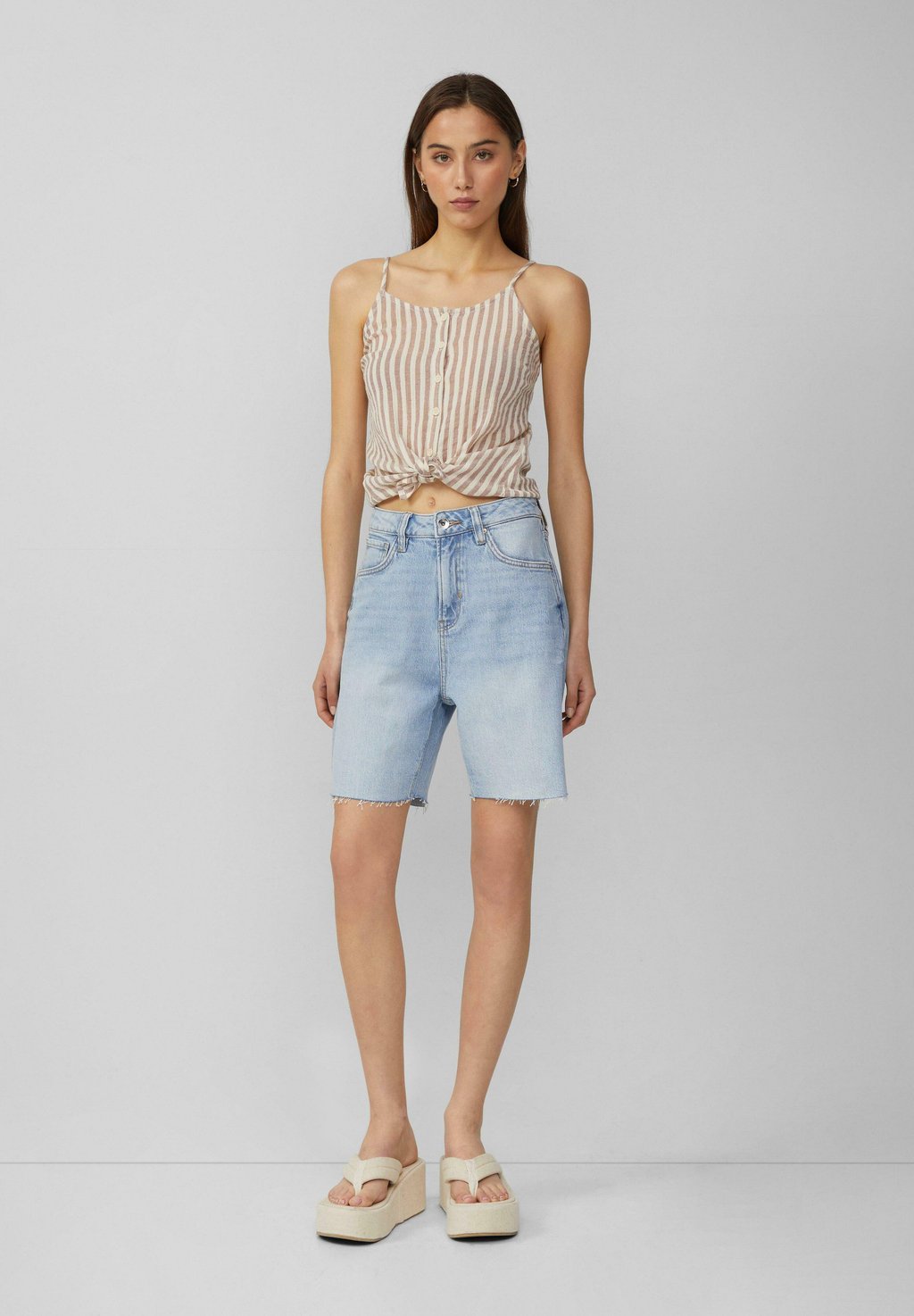 

Джинсовые шорты MOM HIGH RISE QS, цвет Blau