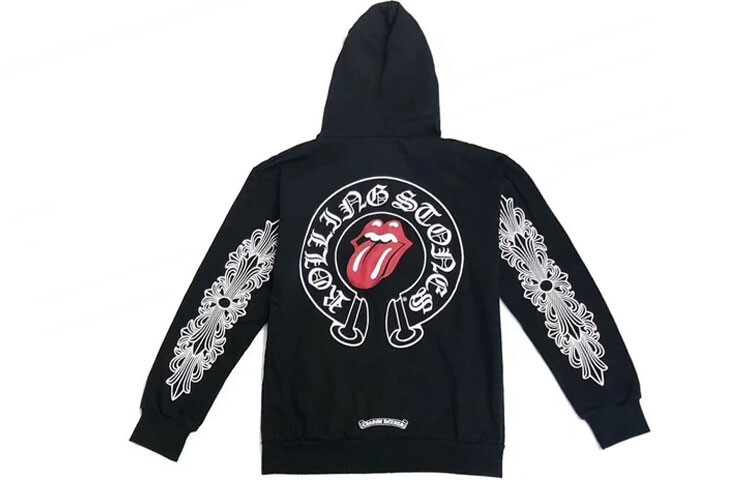 

Толстовка унисекс черная Chrome Hearts, черный