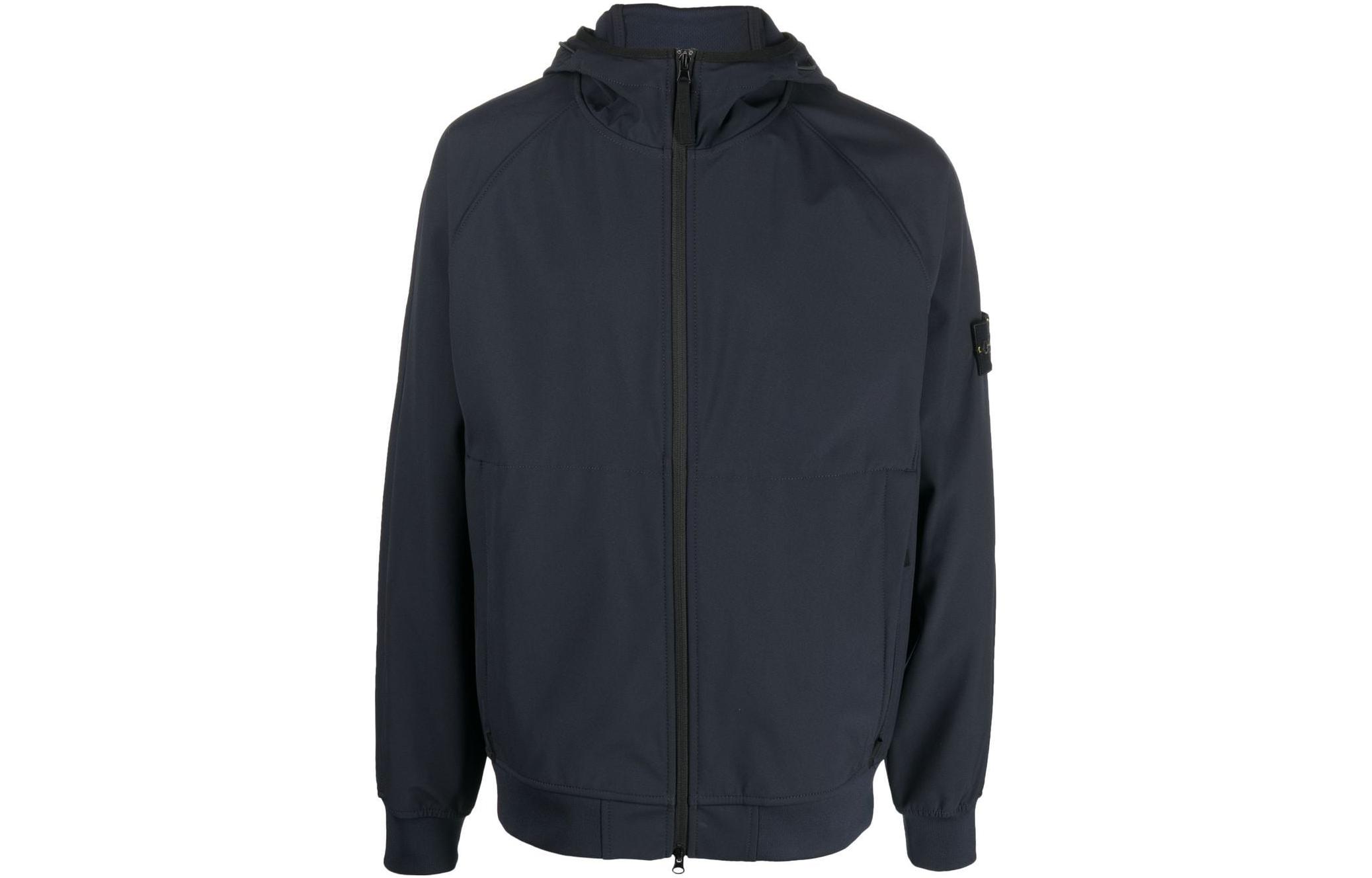 

Куртка мужская LIGHT SOFT SHELL-R SERIES SOFT SHELL темно-синяя Stone Island, синий