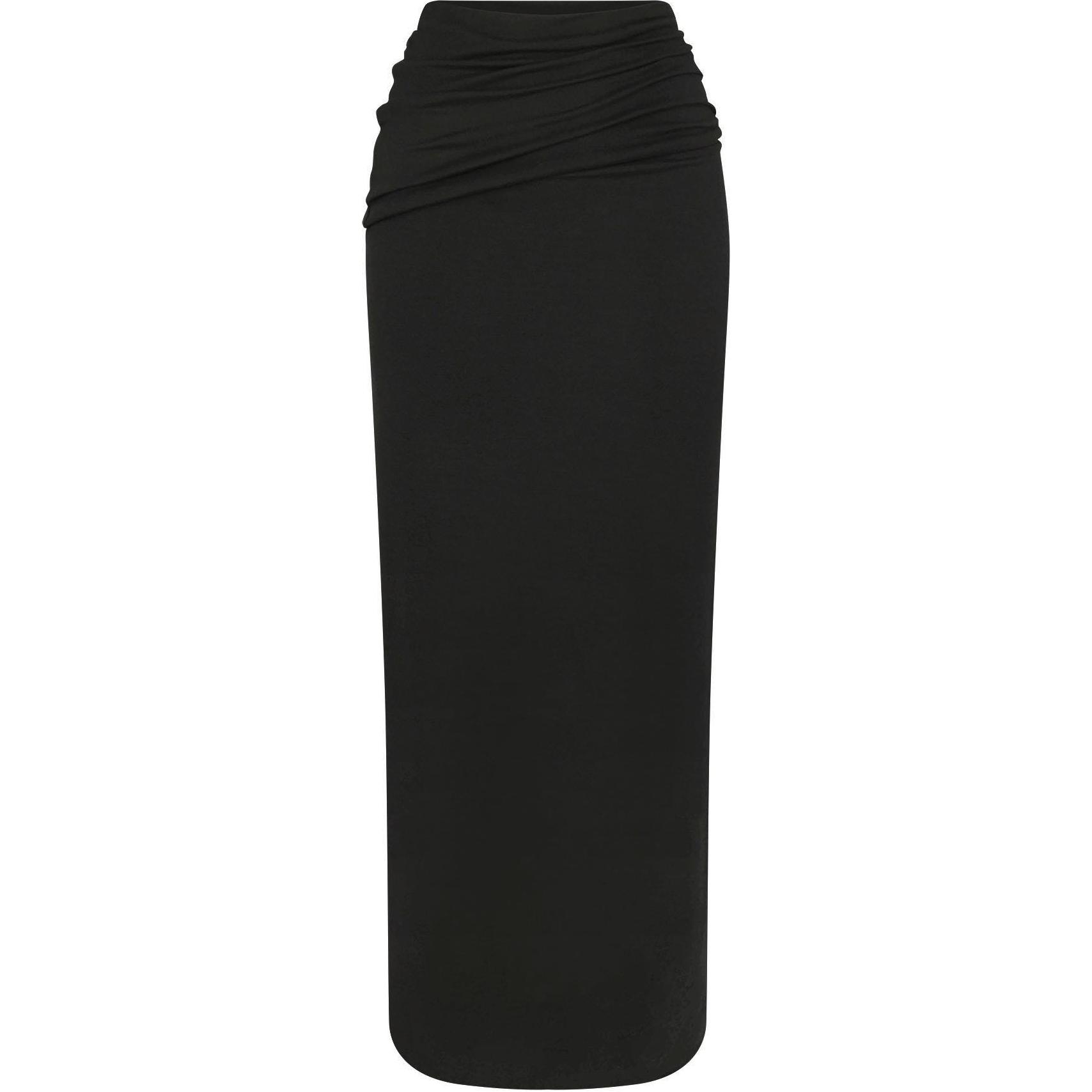 

SS25 CLOUD Collection FOLDOVER SKIRT Повседневная длинная юбка Women's ONYX/Onyx Skims, Onyx/Onyx