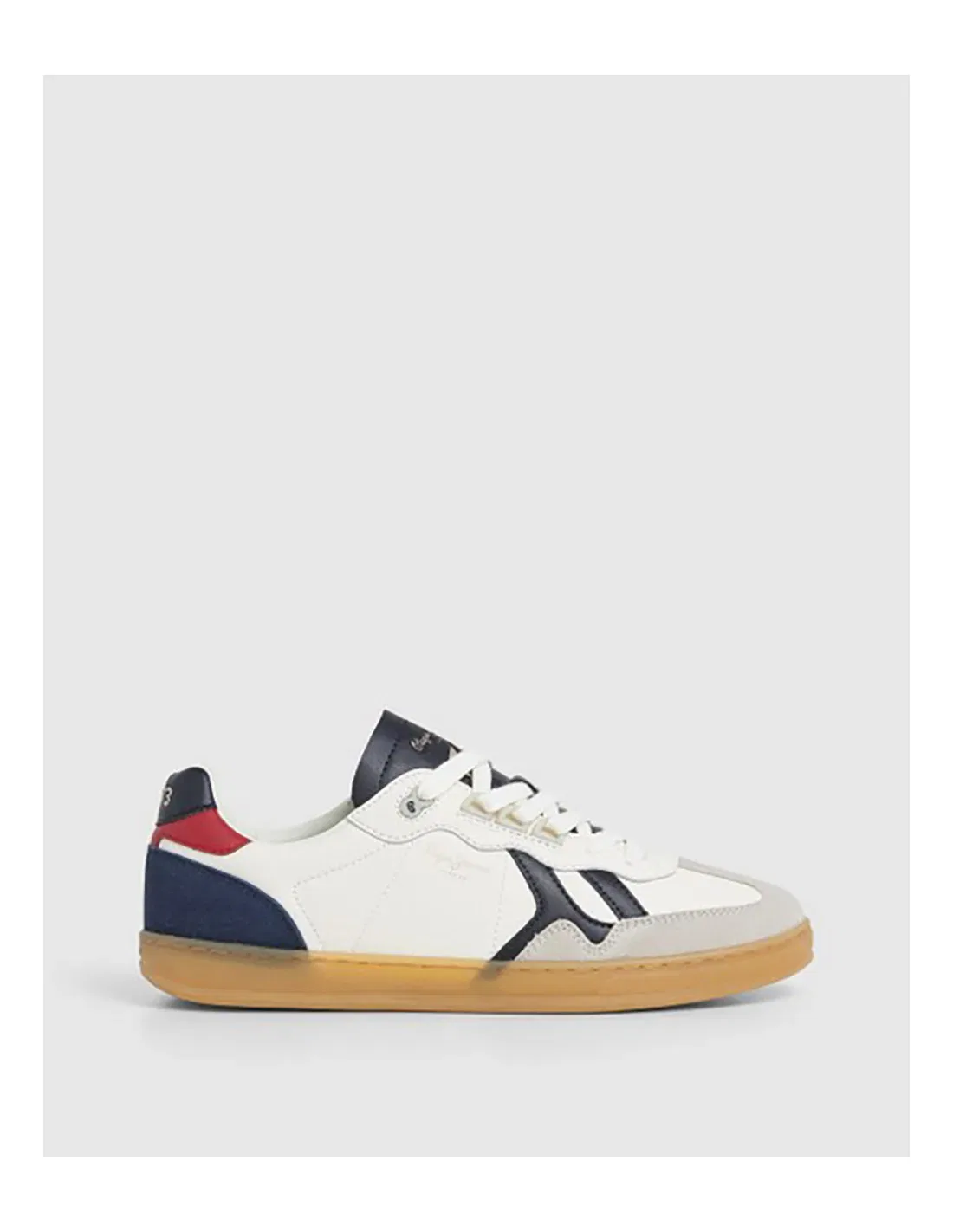 Кроссовки низкие из кожи, Pepe Jeans, белый