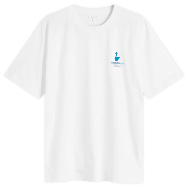 

Футболка с принтом «Озера» от Johannes Organic Norse Projects, белый