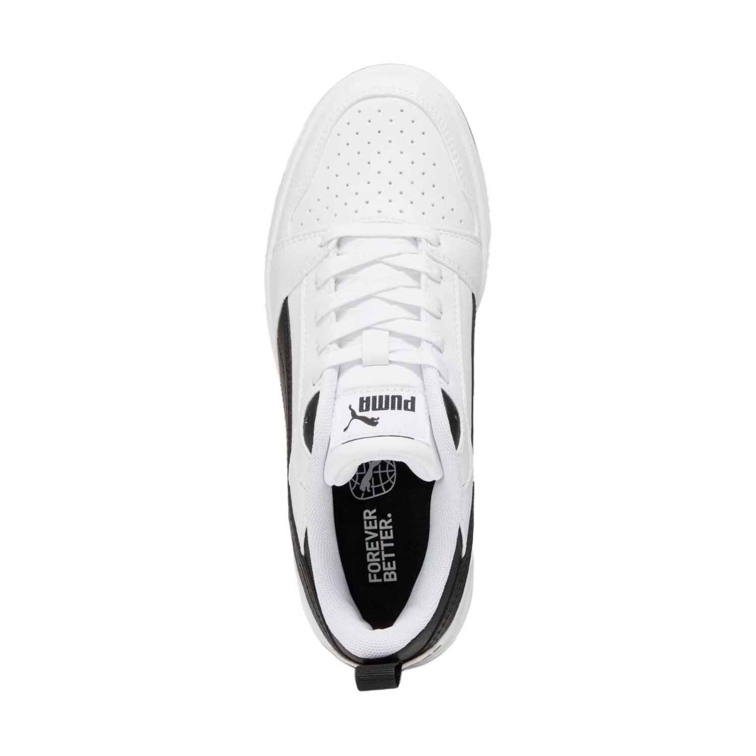 Rebound V6 Детские кроссовки для скейтбординга GS Puma, белый/черный — фото 4