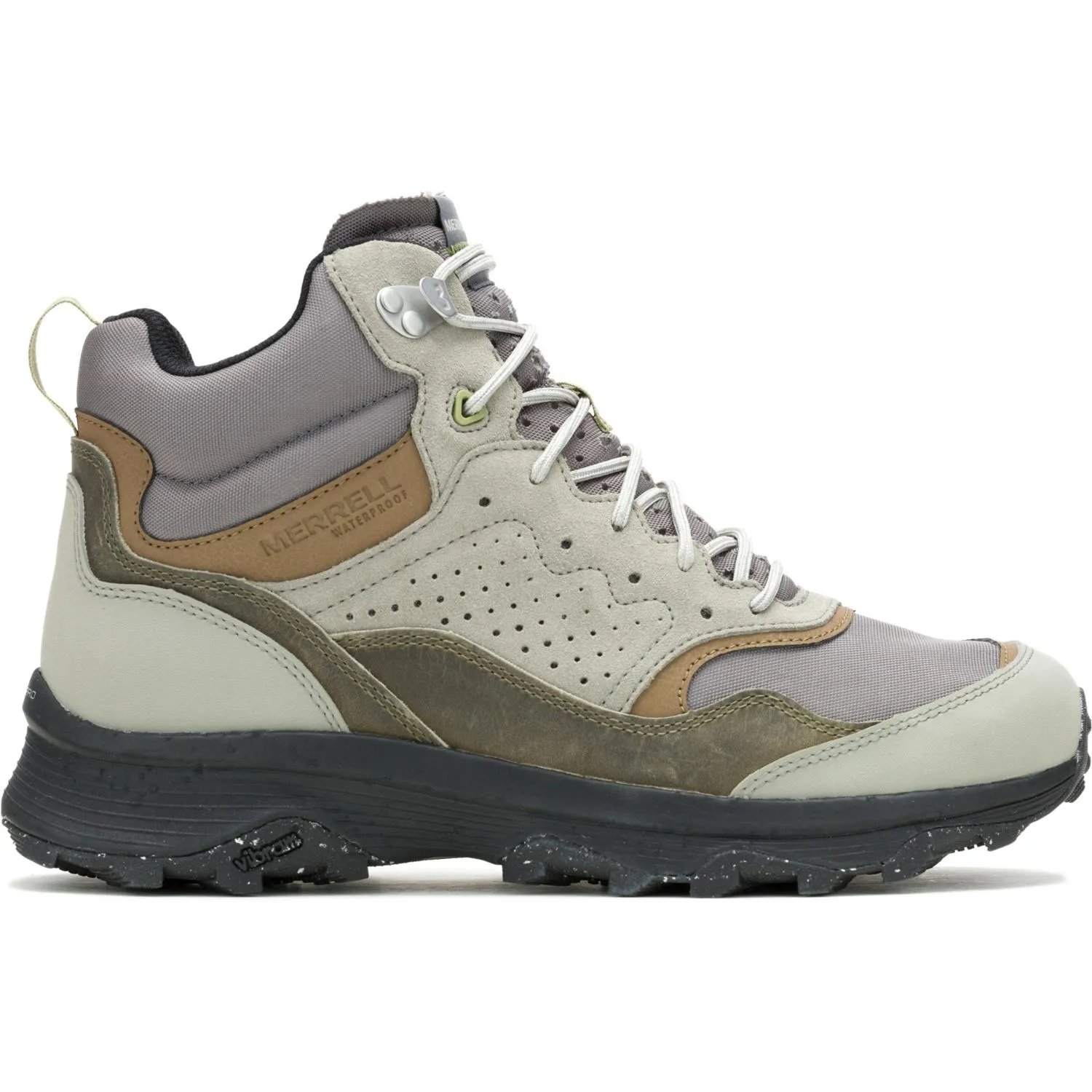 

Скоростные трекинговые ботинки Solo Mid водонепроницаемые мужские Merrell, Fog