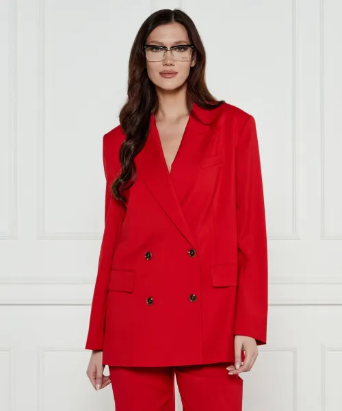 

Элегантная шерстяная куртка Jovana-db2 Oversize fit Boss, красный