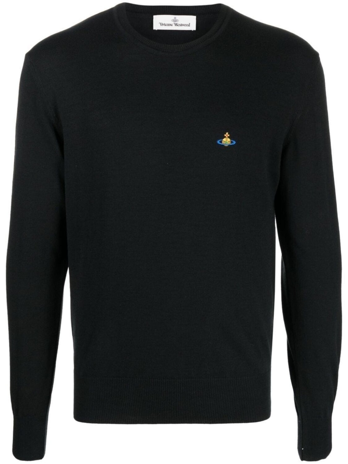 

Vivienne Westwood трикотажный джемпер с вышивкой Orb, черный