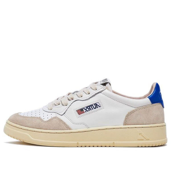 

Кроссовки medalist low leather and suede 'white beige blue' Autry, белый