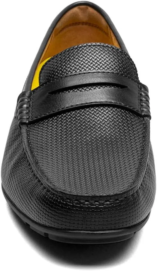 Мужские лоферы Florsheim Motor Moc Toe Penny Driver Slipper, черный — фото 3