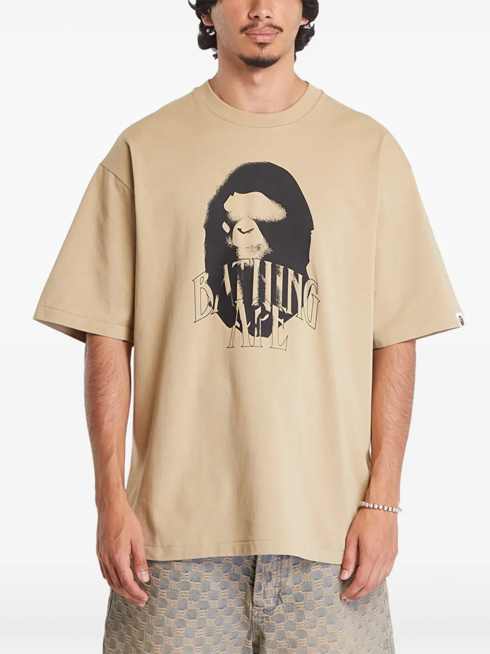 

Футболка с графическим принтом A BATHING APE, нейтральный
