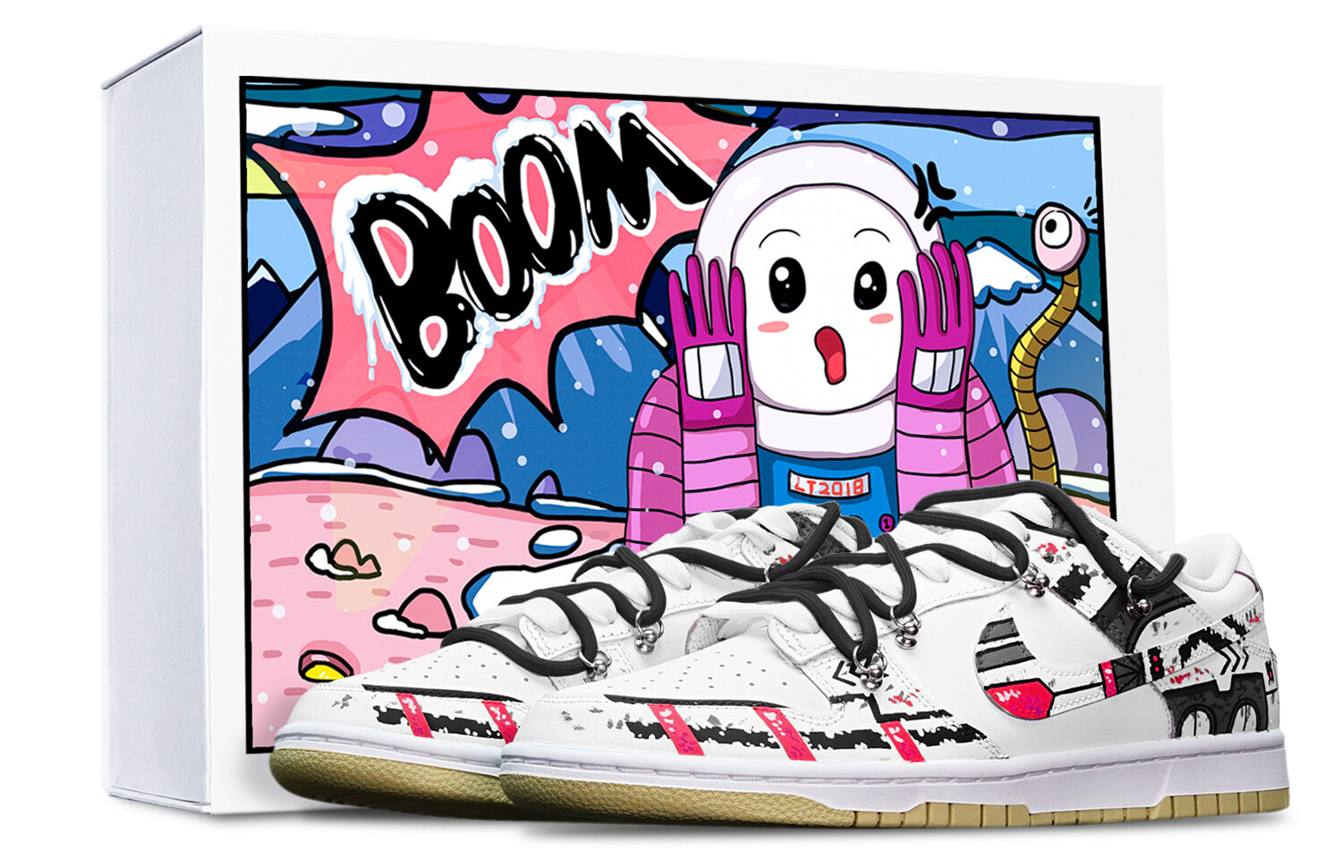 

Кроссовки Nike Dunk Skateboard Shoes Men Low-Top White