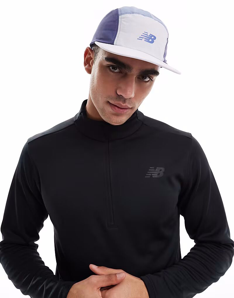 

Кепка New Balance 5-панельная, синего цвета