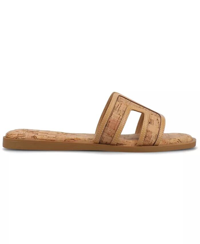 Женские сандалии Primah "H" Band Slip On Flat Journee Collection, коричневый/бежевый — фото 2
