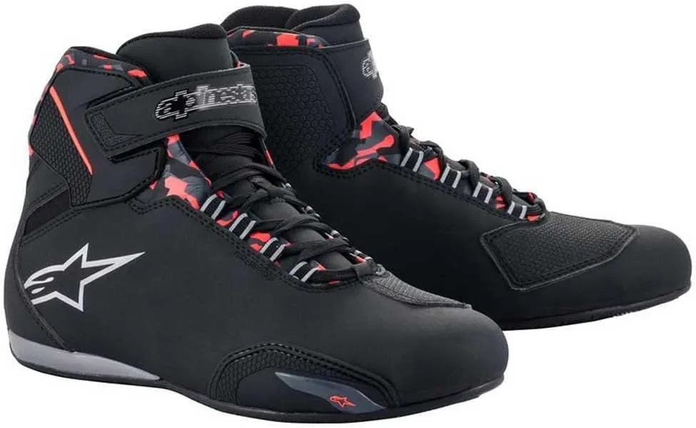 Водонепроницаемые мотоциклетные ботинки Alpinestars Sector, Black Grey Red