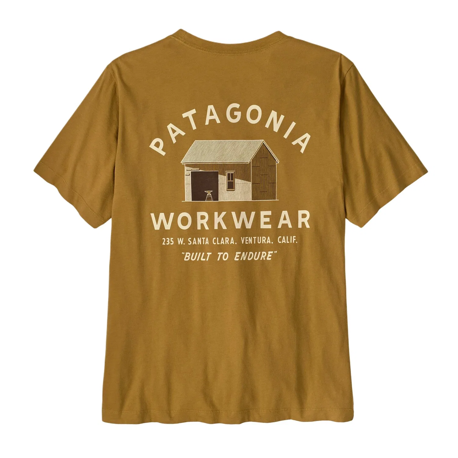 Футболка Patagonia Crew Neck Bobcat Brown — фото 3