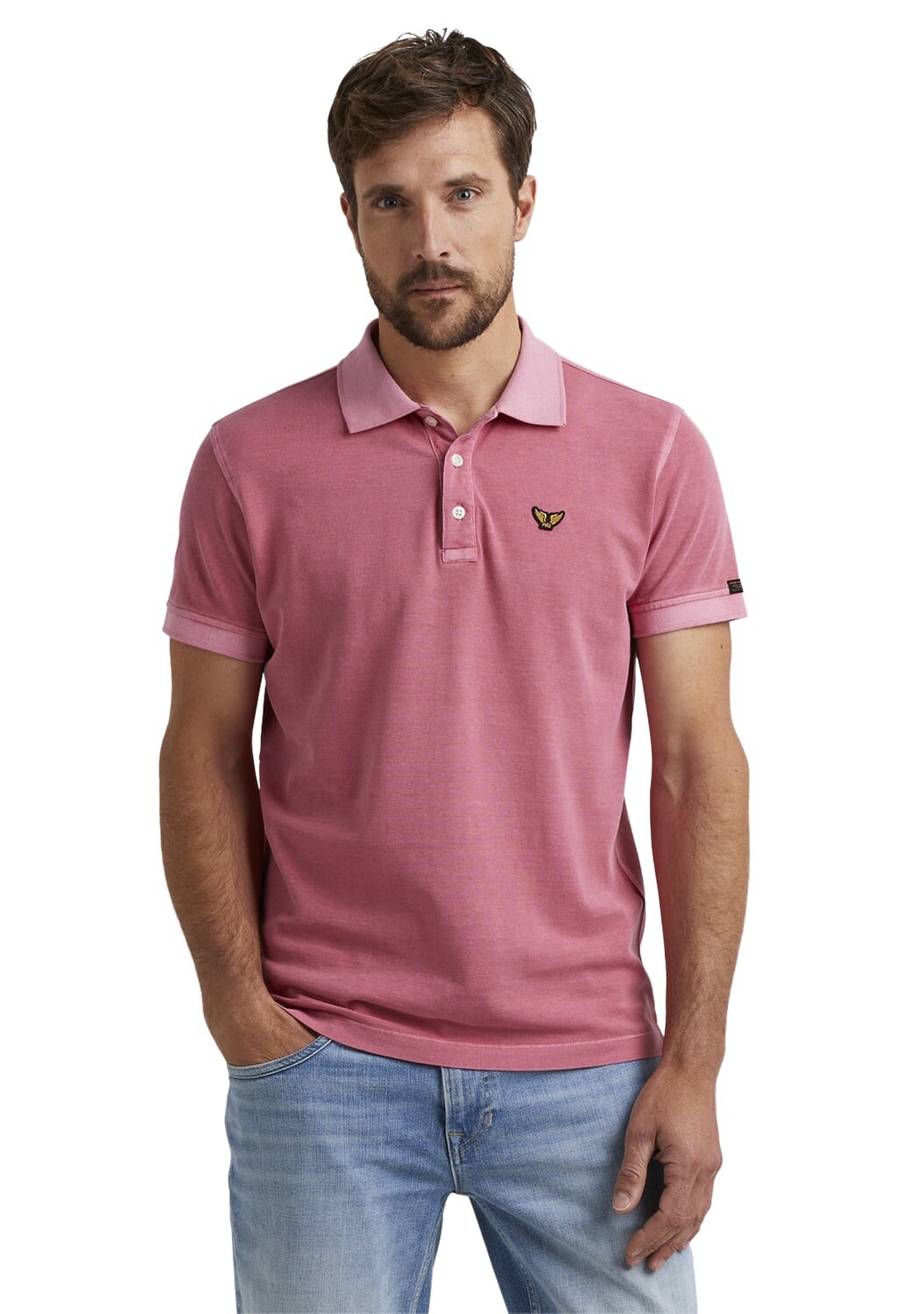 

Поло PME Legend PIQUE GARMENT DYE, красный