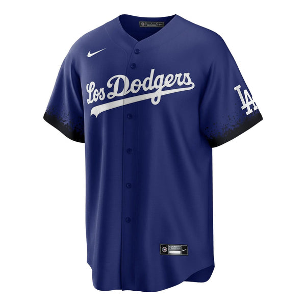 

Футболка x mlb los angeles dodgers city connect реплика бейсбольная майка Nike, синий