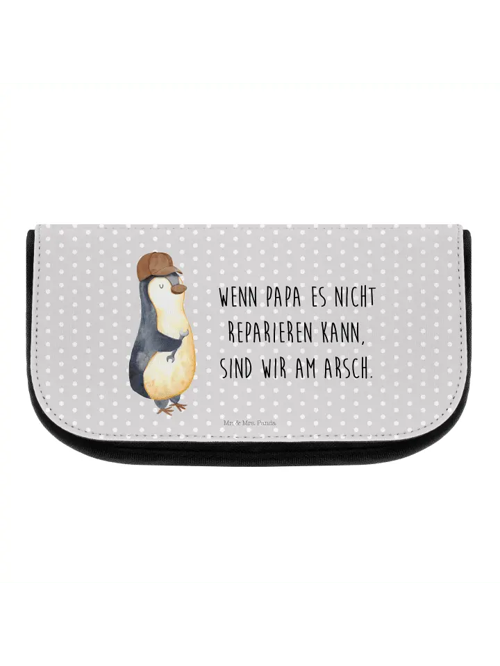 

Косметичка Mr & Mrs Panda Wenn Papa es nicht reparieren ka, пастельно-серый