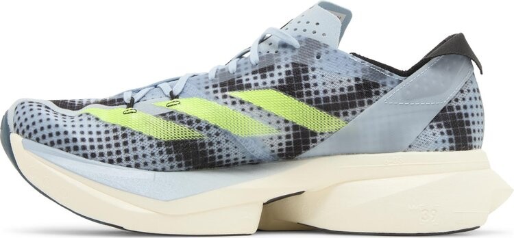 Кроссовки Adizero Adios Pro 3 'Wonder Blue Lucid Lemon', синий — фото 3