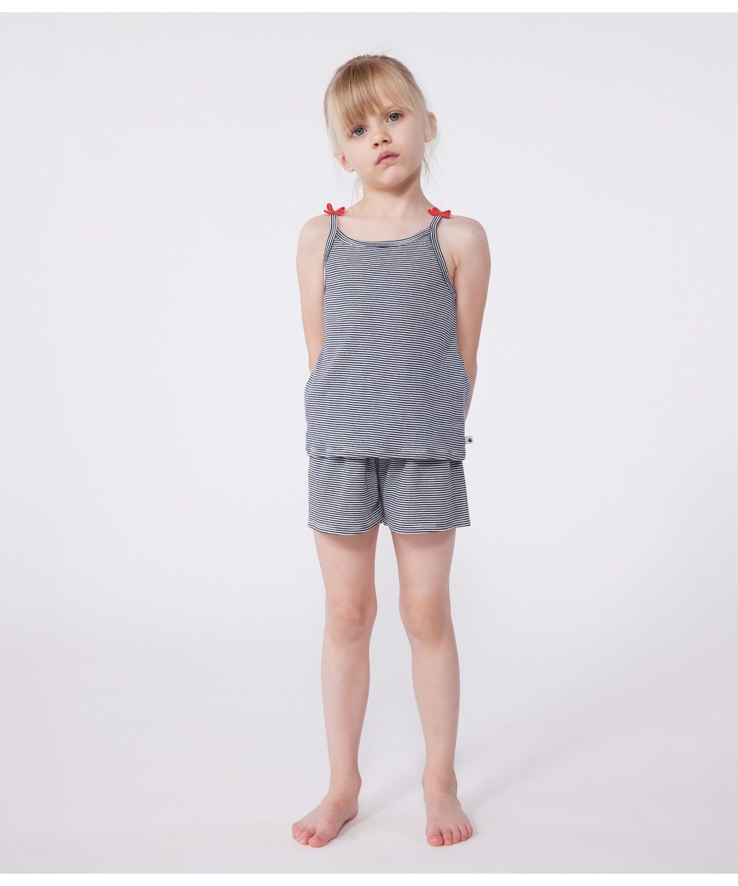 Пижама-камизоль PETIT BATEAU, Navy/Off-White