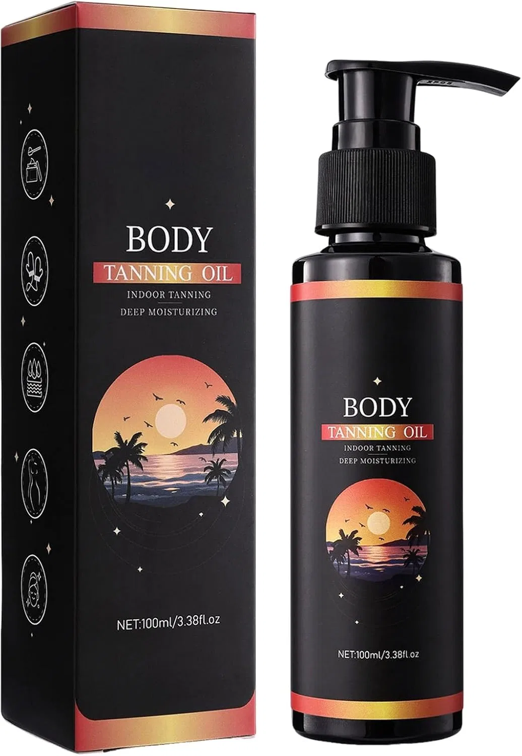 Автозагар Sun Oil Tanning Lotion для лица и тела, 100 мл Generic