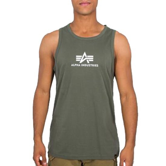 

Футболка Alpha Industries Basic sleeveless T-shirt, зеленый, Серый, Футболка Alpha Industries Basic sleeveless T-shirt, зеленый