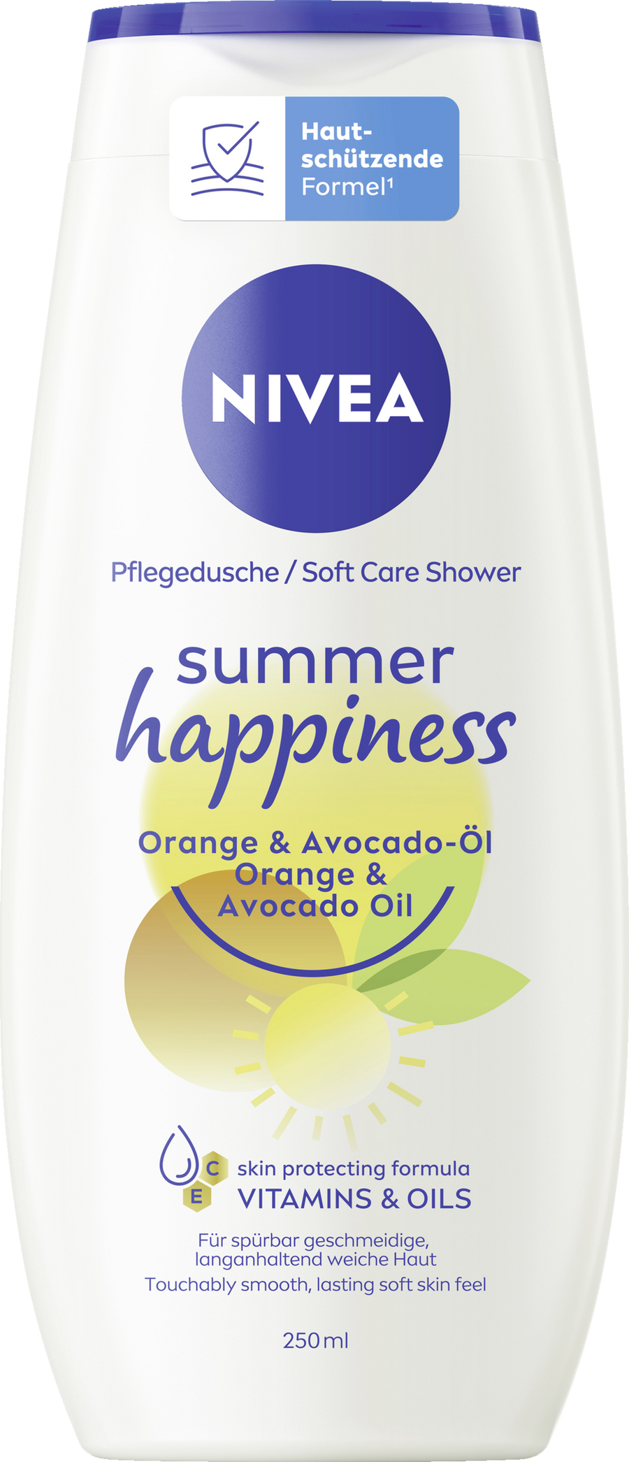 

Гель для душа NIVEA Pflegedusche summer happiness Orange & Avocado-Öl