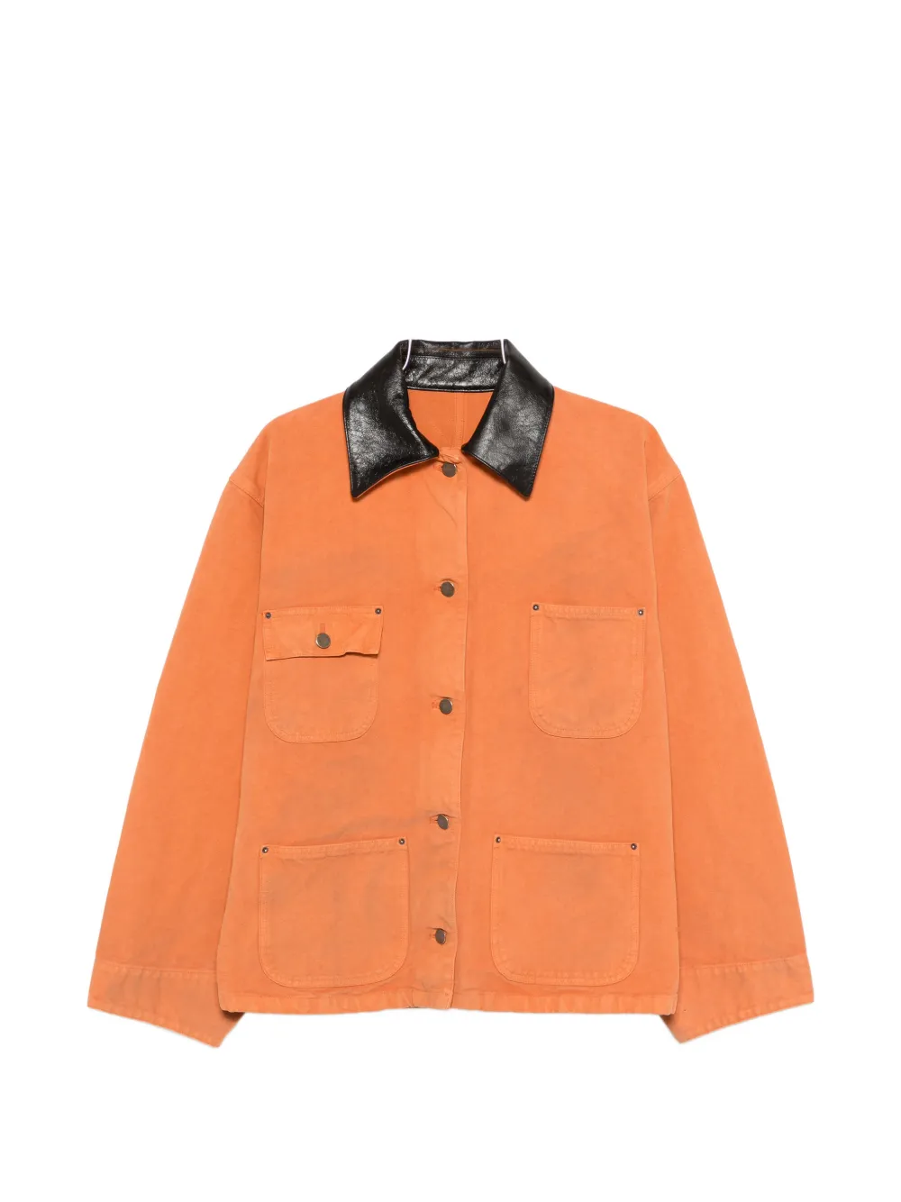 

Куртка с накладными карманами и воротником Prada, оранжевый