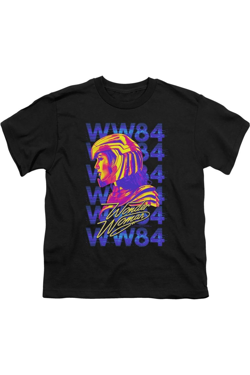 

Футболка детская с коротким рукавом Wonder Woman 84 WW84 Repeat Gildan, черный