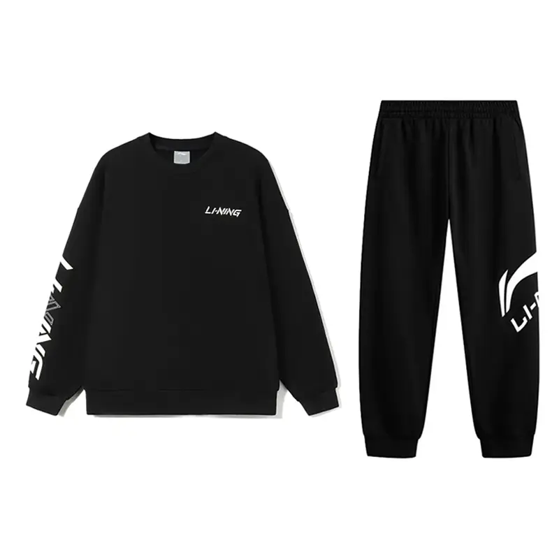 

LiNing Повседневная спортивная одежда унисекс Черный+Черный