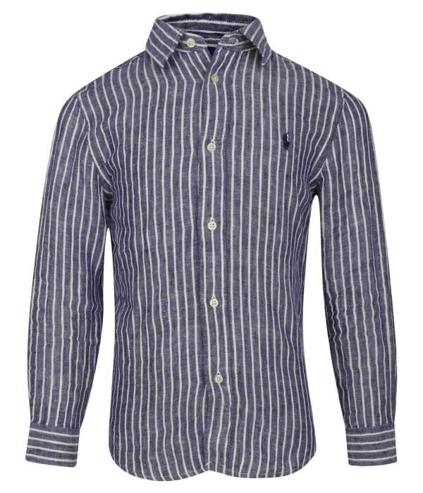 

Рубашка Polo Ralph Lauren льняная, синий