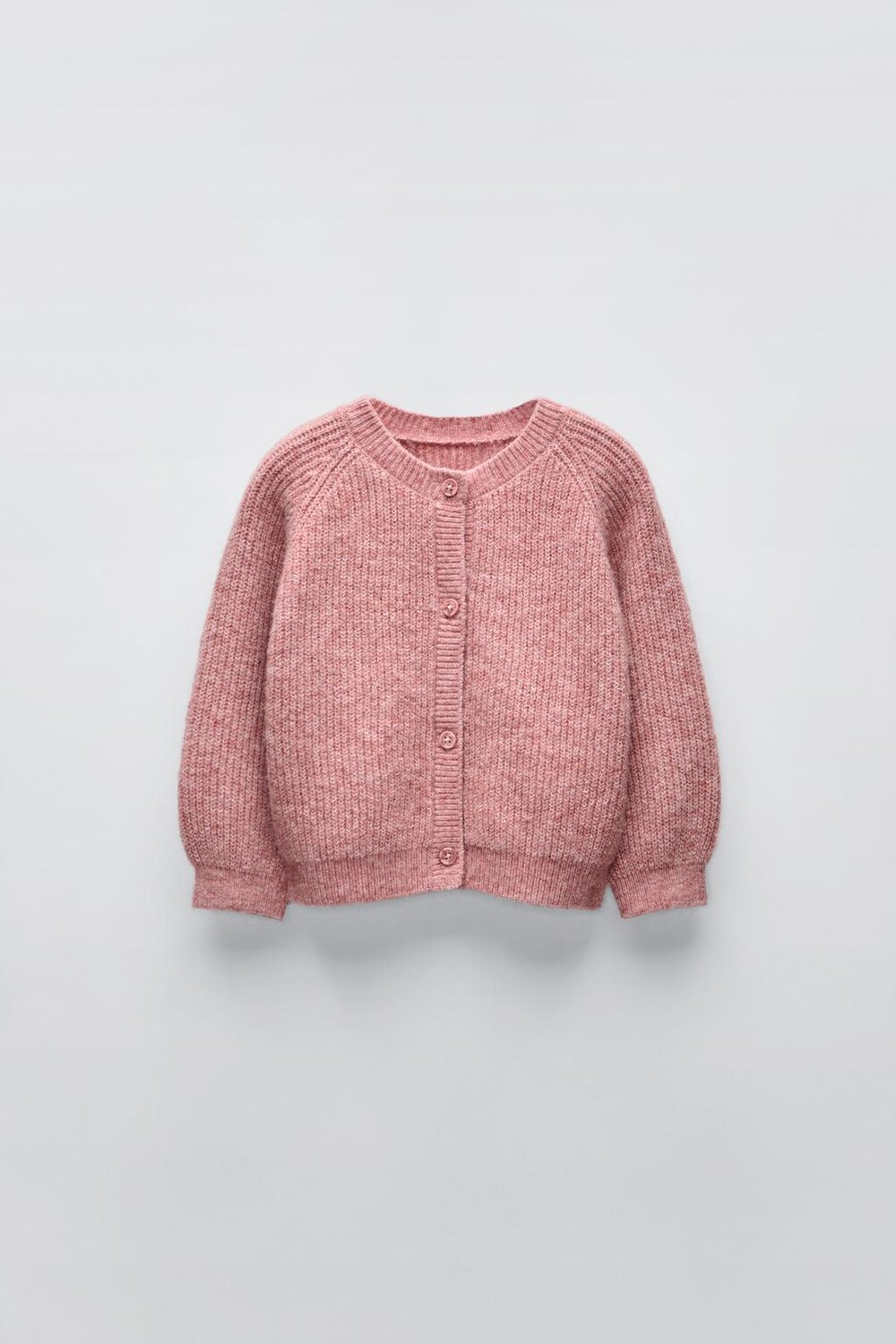 

Кардиган изнаночной вязки ZARA, цвет salmon