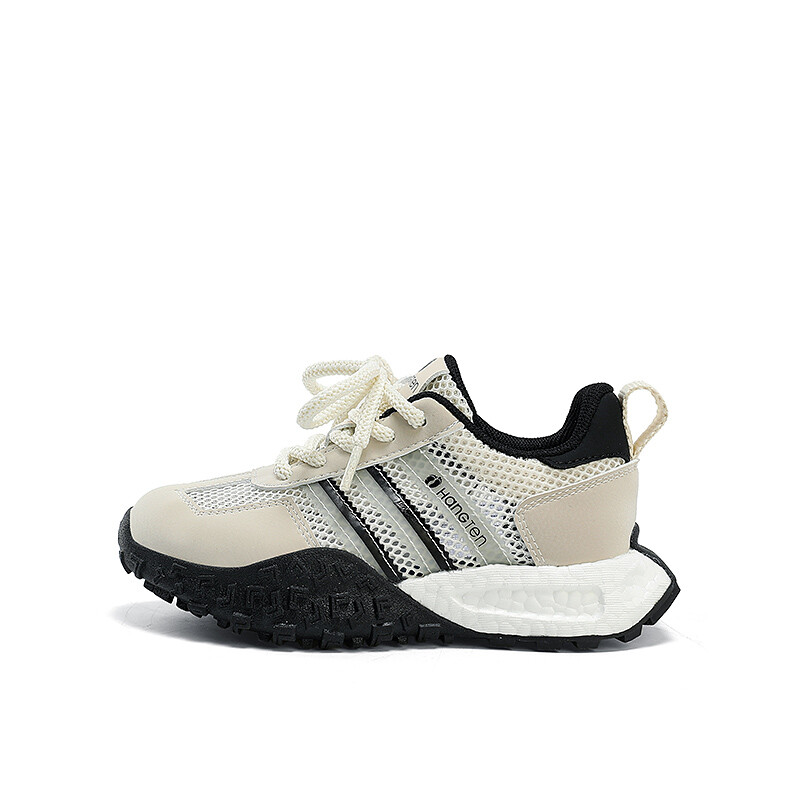 

Детская повседневная обувь для детей, кроссовки, кроссовки Hang Ten, бежевый/черный