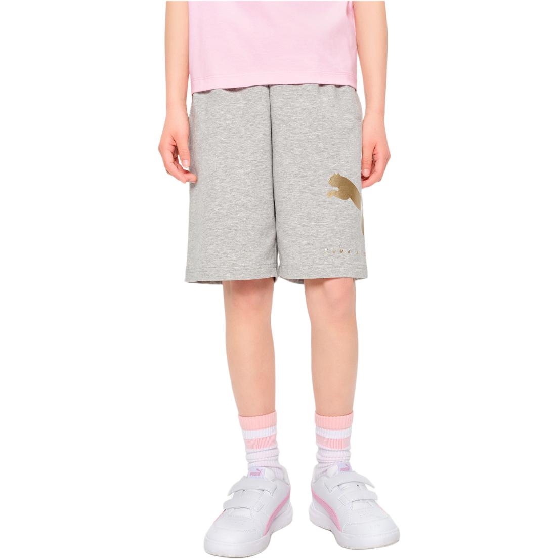 Спортивные шорты Sportstyle Series SS25 для детей Light Heather Gray PUMA, серый — фото 3