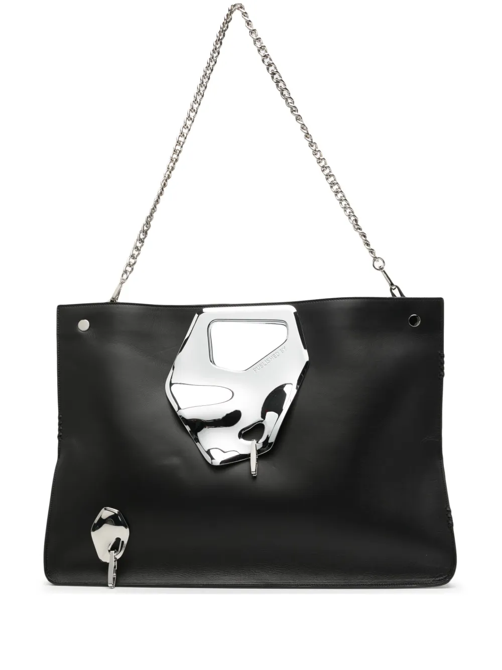 

Сумка-тоут с эффектом металлик PUBLISHED BY, черный