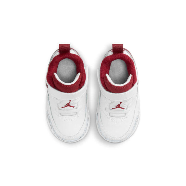 Кроссовки spizike low 'white wolf grey anthracite team red' Air Jordan, белый — фото 4