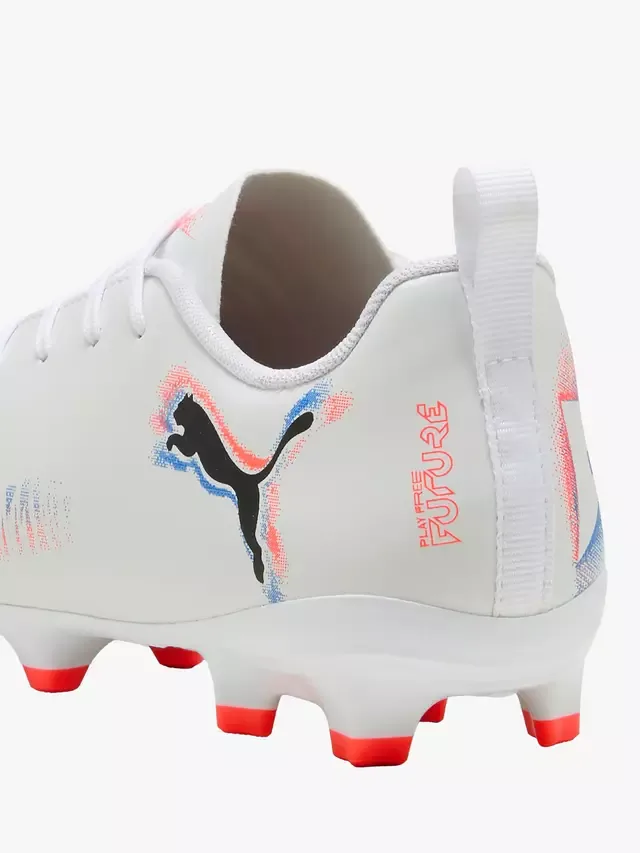 Детские футбольные бутсы FUTURE 8 PLAY, бело-золотые PUMA — фото 3