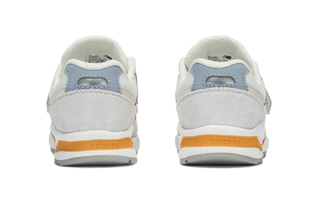 Антиударные и устойчивые к истиранию кроссовки Mid Top для малышей White Gray Infant And Toddler New Balance — фото 4