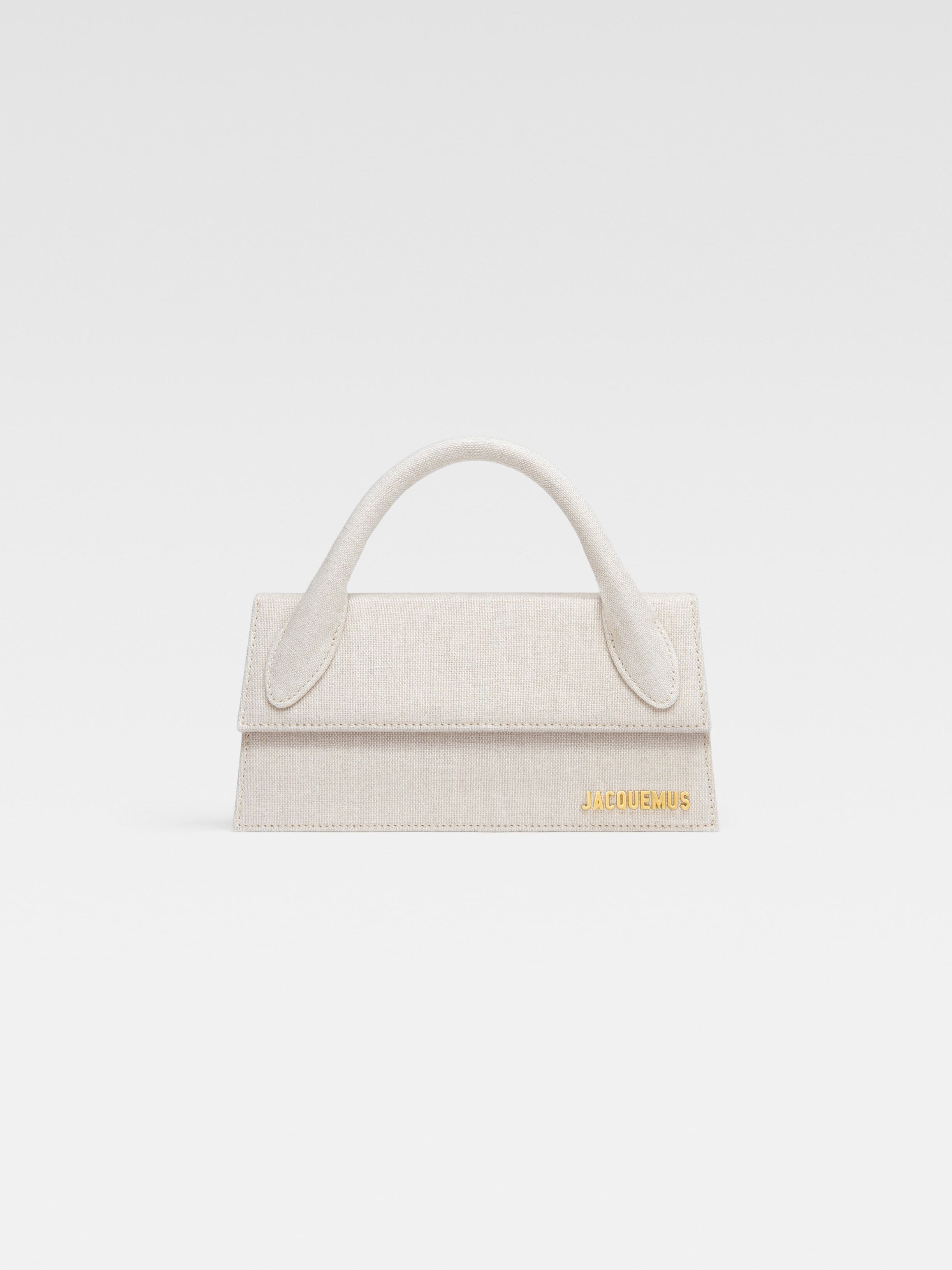 

Длинная фирменная сумочка JACQUEMUS The long Chiquito, цвет Light Greige