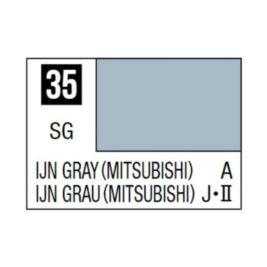 

Полуглянцевый IJN Grey (Mitsubishi), Mr. Color Paints