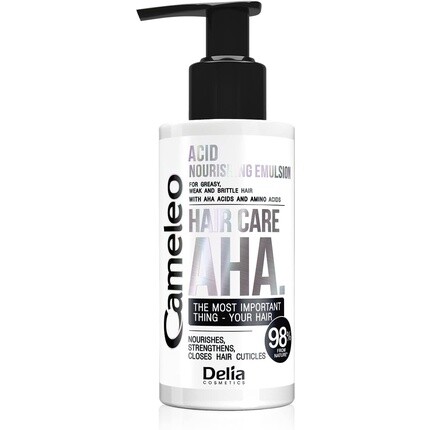 

Cameleo AHA Hair Care Питательная эмульсия с кислотами для жирных, слабых, ломких волос 150мл, Серый, Cameleo AHA Hair Care Питательная эмульсия с кислотами для жирных, слабых, ломких волос 150мл