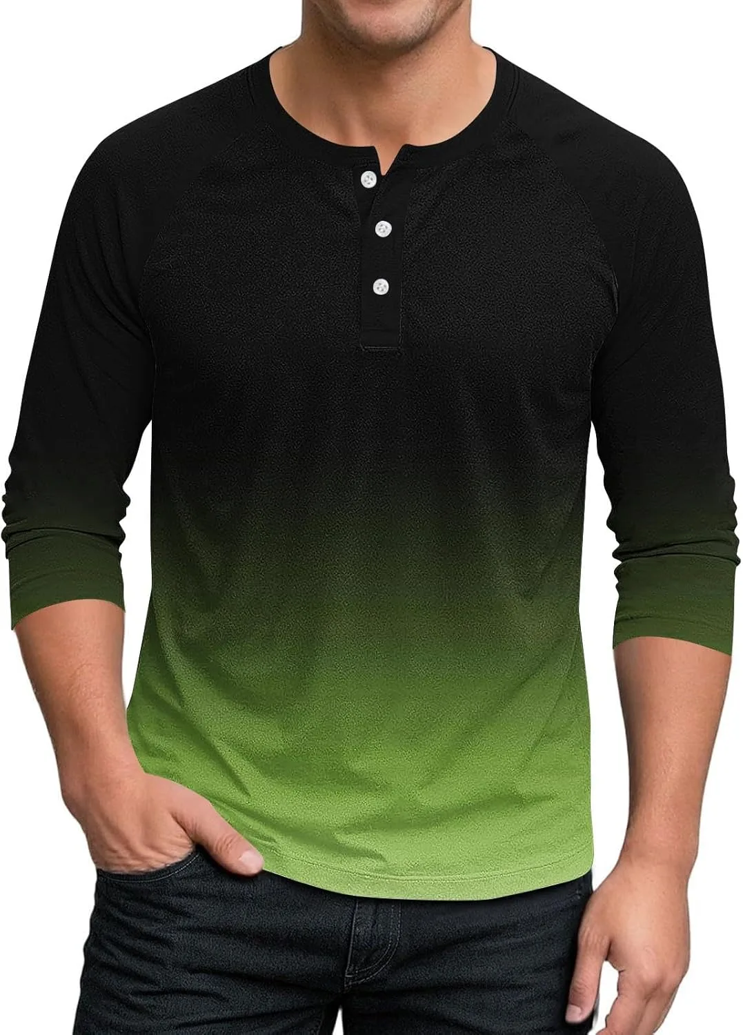 

Мужская футболка хенли с коротким рукавом, летняя, casual