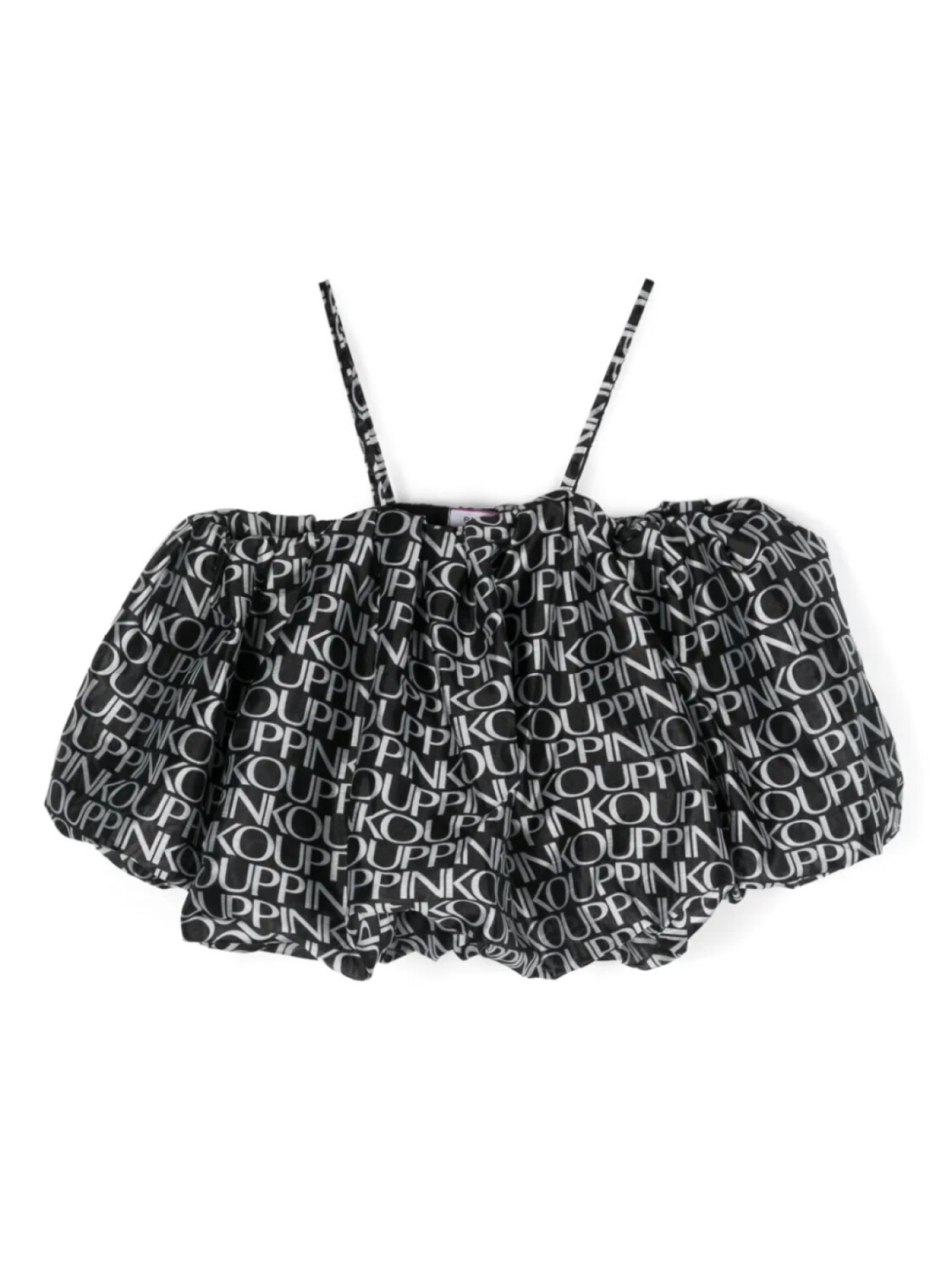 

Pinko Kids блузка с логотипом, черный