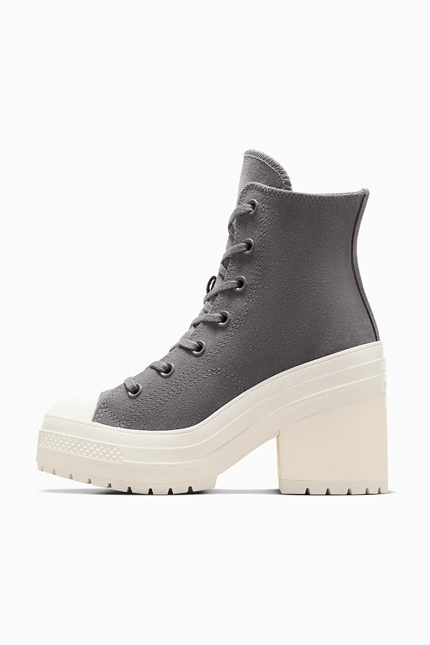 Кроссовки Chuck 70 De Luxe на каблуке Converse, серый — фото 2