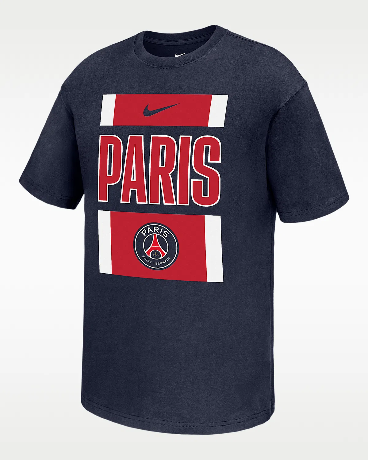 Мужская футболка Nike с коротким рукавом Paris Saint-Germain Club, College Navy
